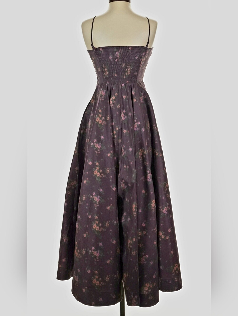 Tuckernuck Purple Floral Cocktail Bridesmaid Summer Party Dress Womens XS - Picture 2 of 8